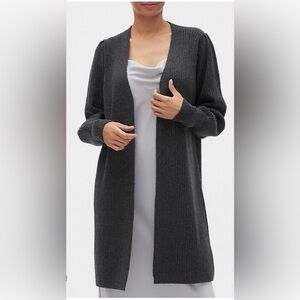 Banana Republic Duster Cardigan in Charcoal Gray